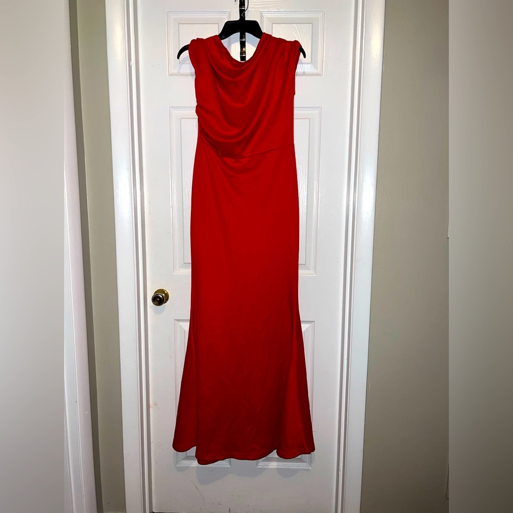 Beautiful Long Red Evening Gown Large